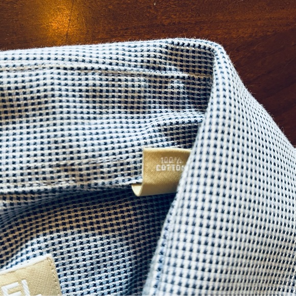 Michael MICHAEL KORS Blue Check XL Button Down Dress Shirt EUC - Picture 6 of 9
